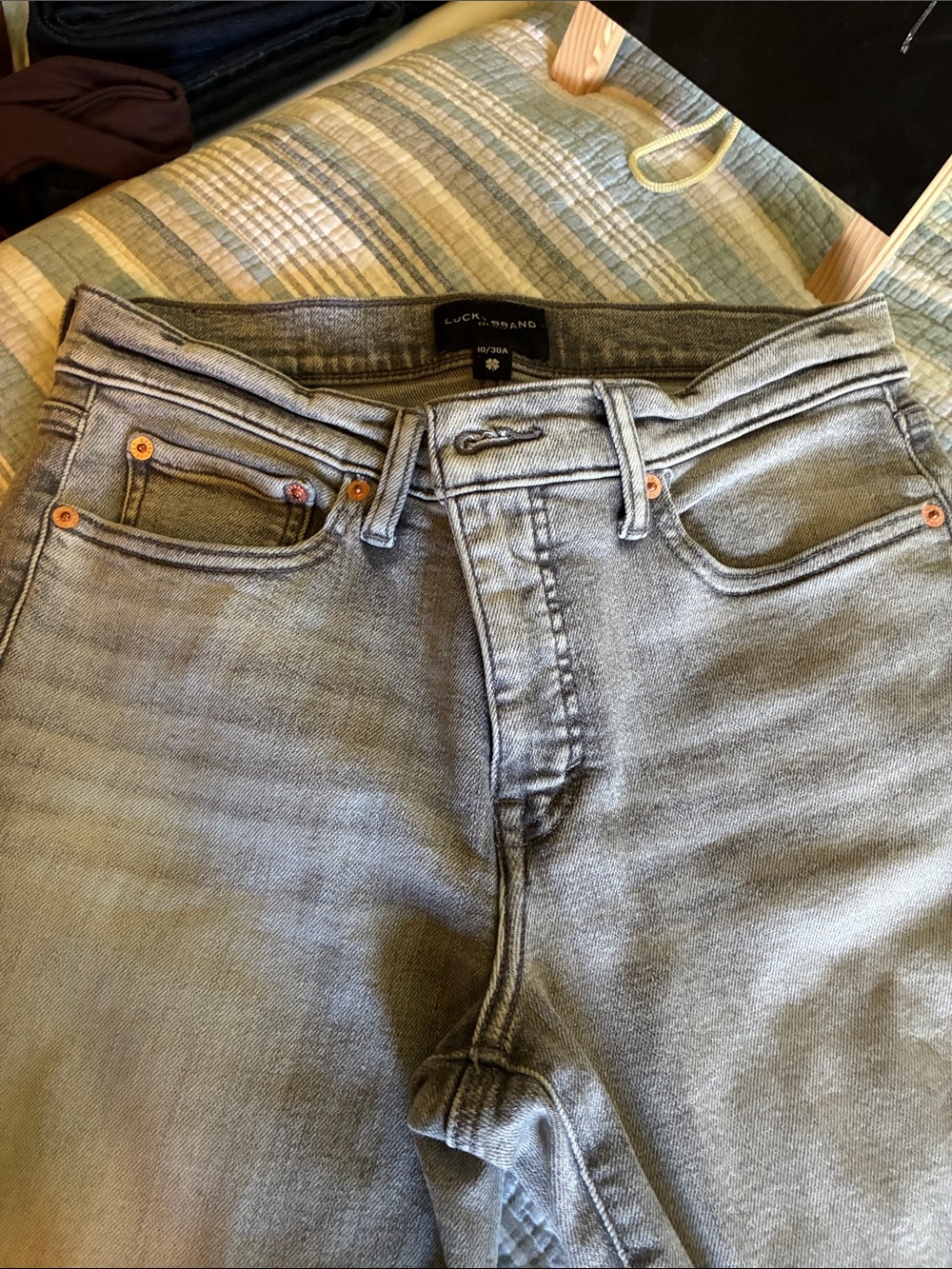 Lucky Brand Washed Gray Jeans